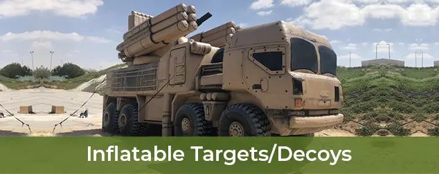 i2k defense - custom inflatable desert launcher targets decoys